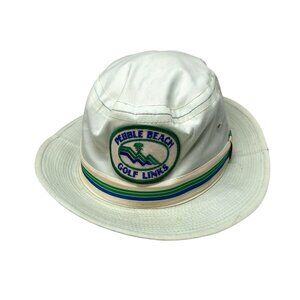 Vintage Pebble Beach Golf Links Patch Bucket Hat Size M